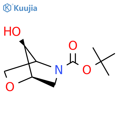 tert-butyl (1R,7S)-7-hydroxy-2-oxa-5-azabicyclo2.2.1heptane-5-carboxylate structure