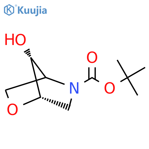 tert-butyl (1S,7R)-7-hydroxy-2-oxa-5-azabicyclo2.2.1heptane-5-carboxylate structure