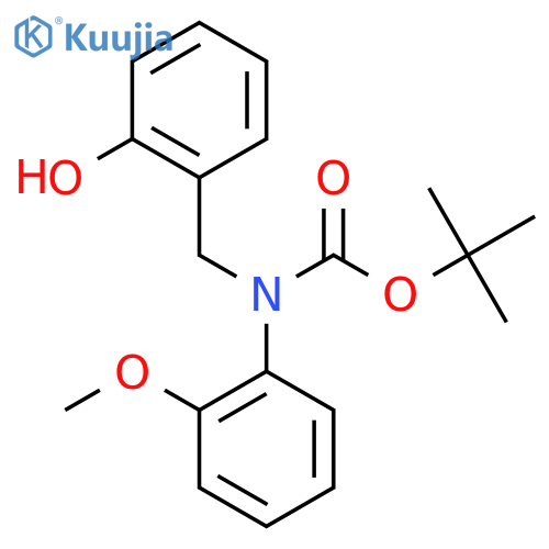 tert-butyl N-(2-hydroxyphenyl)methyl-N-(2-methoxyphenyl)carbamate structure
