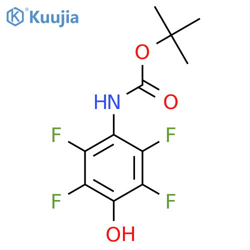 tert-butyl N-(2,3,5,6-tetrafluoro-4-hydroxyphenyl)carbamate structure