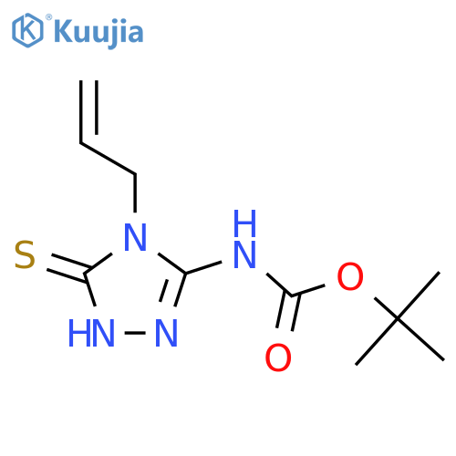 tert-butyl N-4-(prop-2-en-1-yl)-5-sulfanyl-4H-1,2,4-triazol-3-ylcarbamate structure
