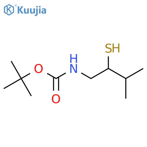 tert-butyl N-(3-methyl-2-sulfanylbutyl)carbamate structure