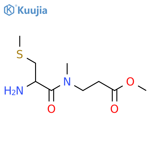 methyl 3-2-amino-N-methyl-3-(methylsulfanyl)propanamidopropanoate structure