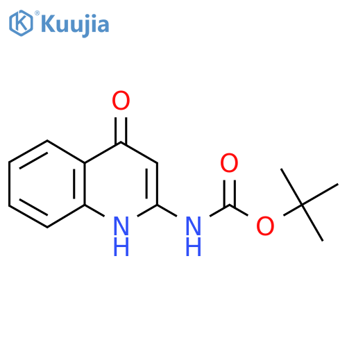 tert-butyl N-(4-hydroxyquinolin-2-yl)carbamate structure