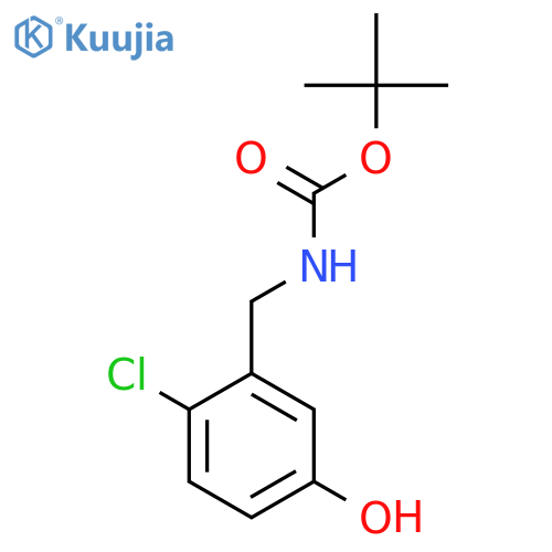 tert-butyl N-(2-chloro-5-hydroxyphenyl)methylcarbamate structure