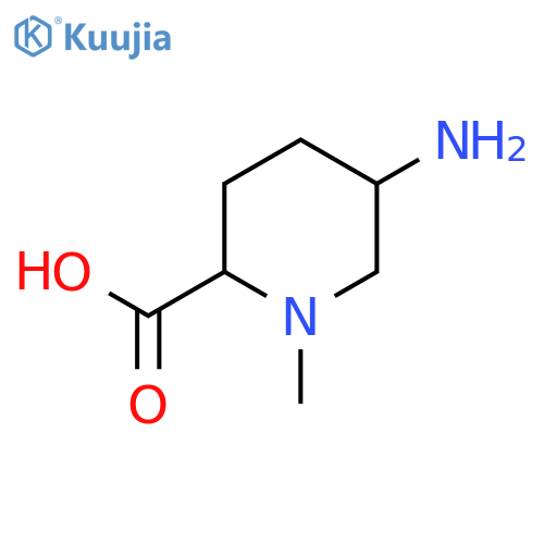 5-Amino-1-methylpiperidine-2-carboxylic acid structure