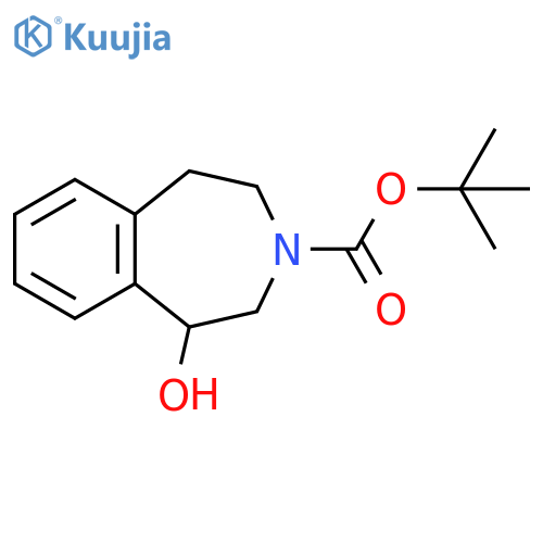 tert-butyl 1-hydroxy-2,3,4,5-tetrahydro-1H-3-benzazepine-3-carboxylate structure