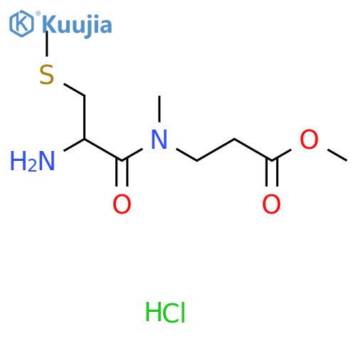 methyl 3-2-amino-N-methyl-3-(methylsulfanyl)propanamidopropanoate hydrochloride structure