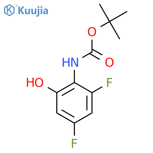 tert-butyl N-(2,4-difluoro-6-hydroxyphenyl)carbamate structure