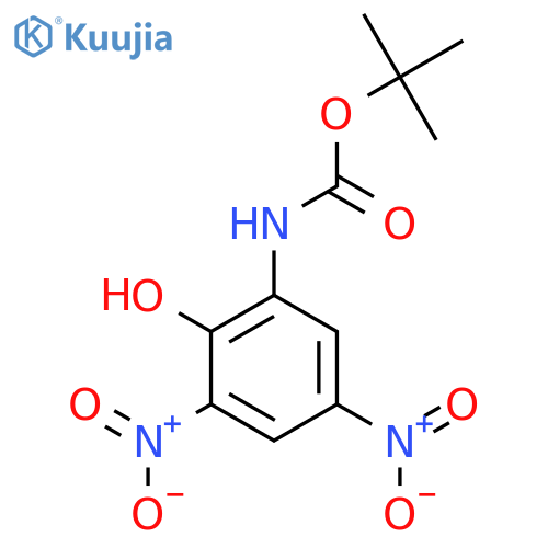 tert-butyl N-(2-hydroxy-3,5-dinitrophenyl)carbamate structure