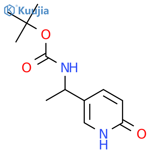 tert-butyl N-1-(6-hydroxypyridin-3-yl)ethylcarbamate structure