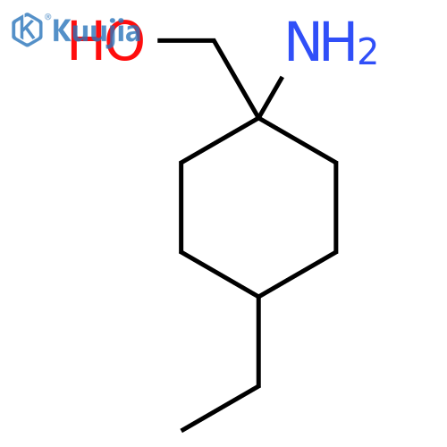 (1s,4r)-1-amino-4-ethylcyclohexylmethanol structure