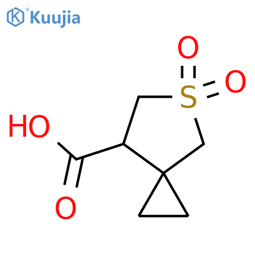 5,5-Dioxo-5lambda6-thiaspiro[2.4]heptane-7-carboxylic acid structure