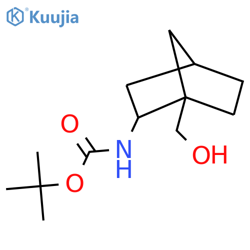 tert-butyl N-[1-(hydroxymethyl)bicyclo[2.2.1]heptan-2-yl]carbamate structure