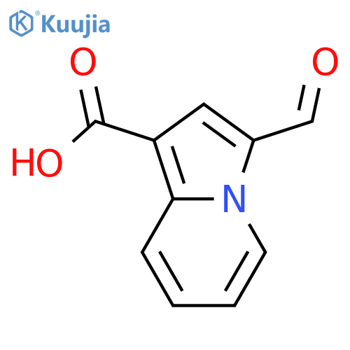3-Formylindolizine-1-carboxylic acid structure