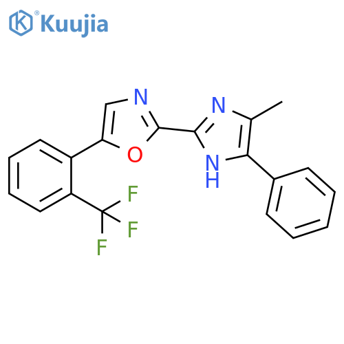 2-(5-methyl-4-phenyl-1H-imidazol-2-yl)-5-2-(trifluoromethyl)phenyl-1,3-oxazole structure