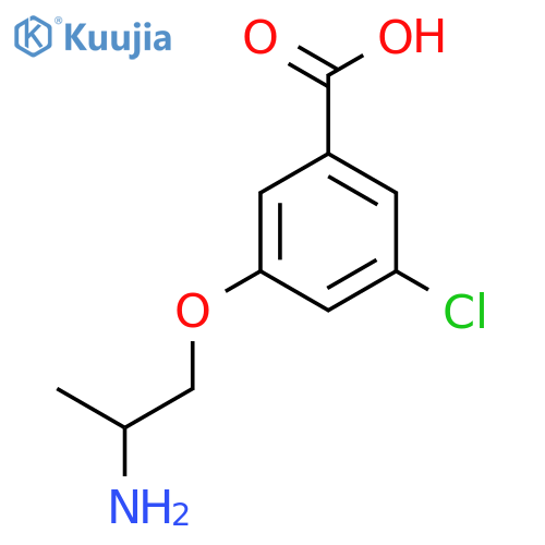 3-(2-aminopropoxy)-5-chlorobenzoic acid structure