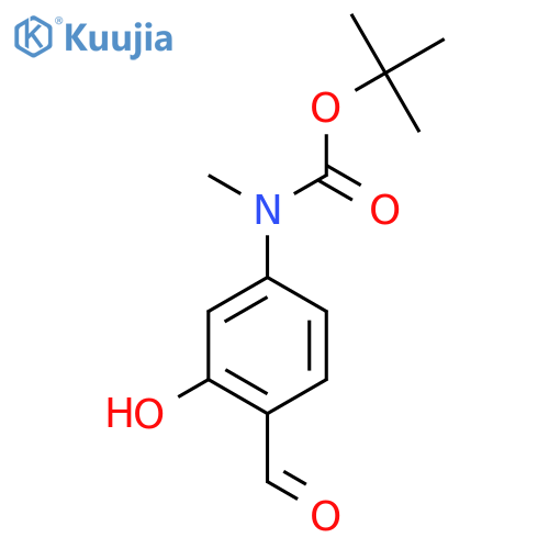 tert-butyl N-(4-formyl-3-hydroxyphenyl)-N-methylcarbamate structure