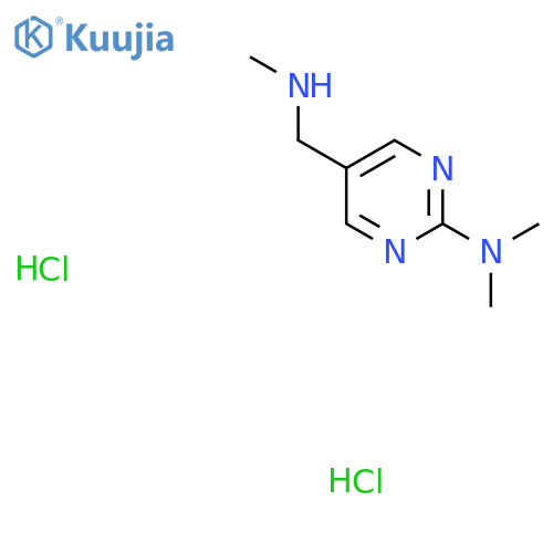 N,N-dimethyl-5-(methylamino)methylpyrimidin-2-amine dihydrochloride structure