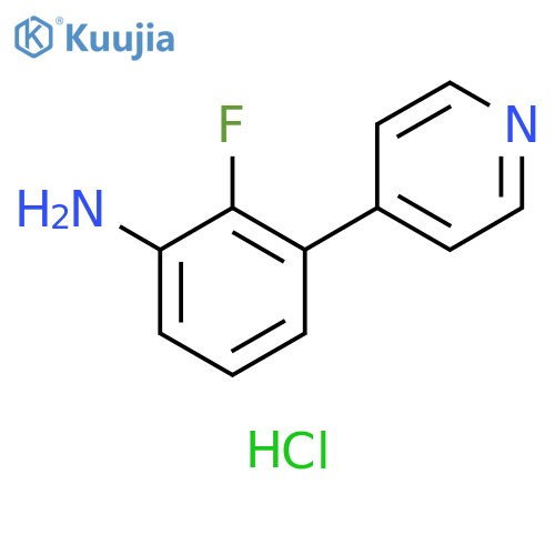 2-fluoro-3-(pyridin-4-yl)aniline dihydrochloride structure