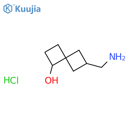 2-(Aminomethyl)spiro[3.3]heptan-7-ol;hydrochloride structure
