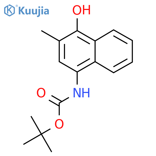 tert-butyl N-(4-hydroxy-3-methylnaphthalen-1-yl)carbamate structure