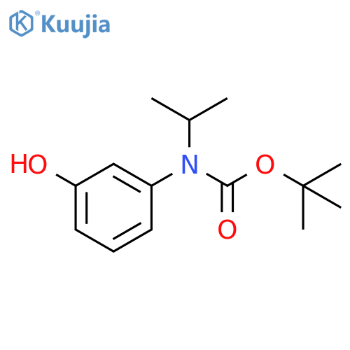 tert-butyl N-(3-hydroxyphenyl)-N-(propan-2-yl)carbamate structure