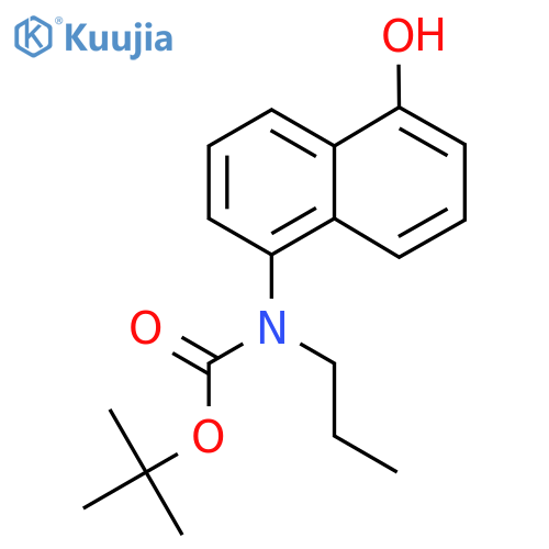 tert-butyl N-(5-hydroxynaphthalen-1-yl)-N-propylcarbamate structure