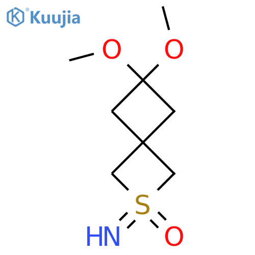 2-Imino-6,6-dimethoxy-2lambda6-thiaspiro[3.3]heptane 2-oxide structure