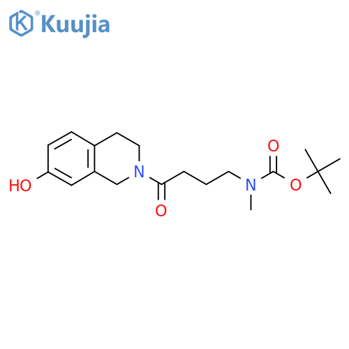 tert-butyl N-4-(7-hydroxy-1,2,3,4-tetrahydroisoquinolin-2-yl)-4-oxobutyl-N-methylcarbamate structure