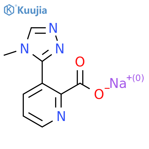 sodium 3-(4-methyl-4H-1,2,4-triazol-3-yl)pyridine-2-carboxylate structure