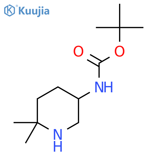 Tert-butyl N-(6,6-dimethylpiperidin-3-yl)carbamate structure