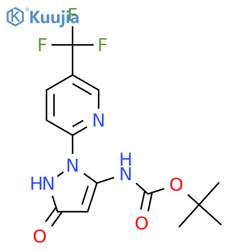 tert-butyl N-{3-hydroxy-1-5-(trifluoromethyl)pyridin-2-yl-1H-pyrazol-5-yl}carbamate structure
