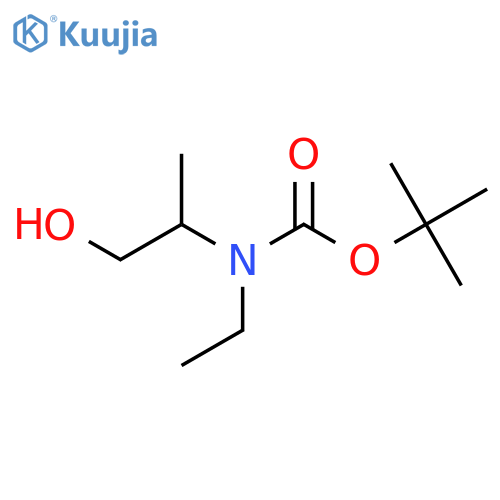 tert-butyl N-ethyl-N-(1-hydroxypropan-2-yl)carbamate structure