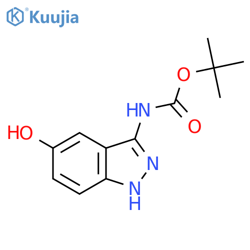tert-butyl N-(5-hydroxy-1H-indazol-3-yl)carbamate structure