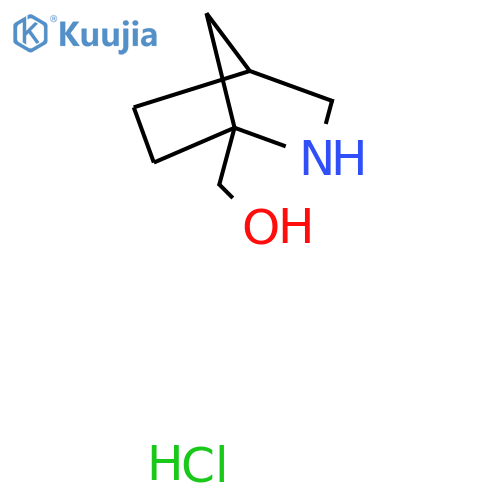{2-azabicyclo2.2.1heptan-1-yl}methanol hydrochloride structure