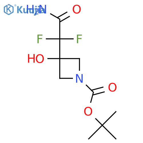 Tert-butyl 3-(carbamoyldifluoromethyl)-3-hydroxyazetidine-1-carboxylate structure
