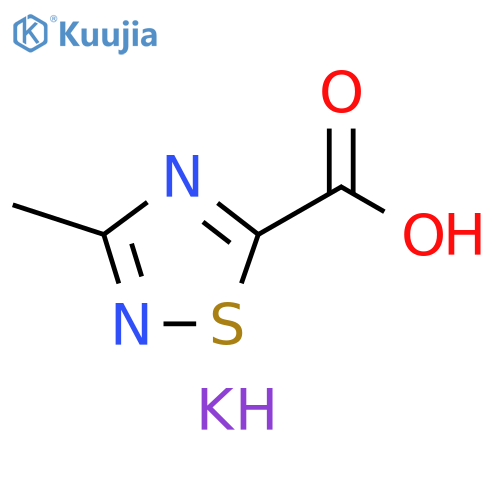 potassium 3-methyl-1,2,4-thiadiazole-5-carboxylate structure