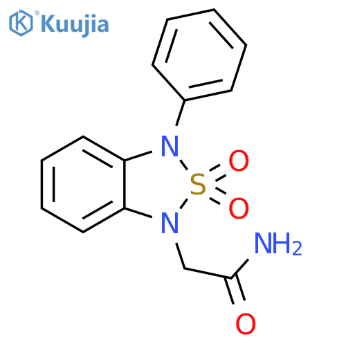 2-(2,2-dioxo-3-phenyl-1,3-dihydro-2,1,3-benzothiadiazol-1-yl)acetamide structure