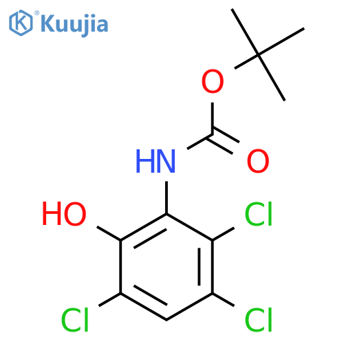 tert-butyl N-(2,3,5-trichloro-6-hydroxyphenyl)carbamate structure