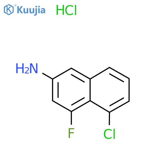 5-Chloro-4-fluoronaphthalen-2-amine hydrochloride structure
