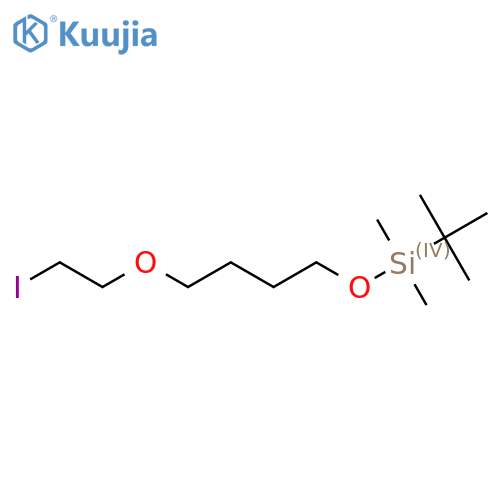 Tert-butyl-[4-(2-iodoethoxy)butoxy]-dimethylsilane structure