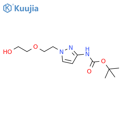 tert-butyl N-{1-2-(2-hydroxyethoxy)ethyl-1H-pyrazol-3-yl}carbamate structure