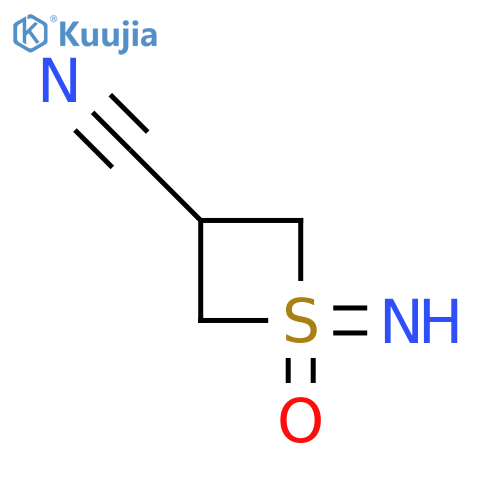 1-Imino-1-oxothietane-3-carbonitrile structure