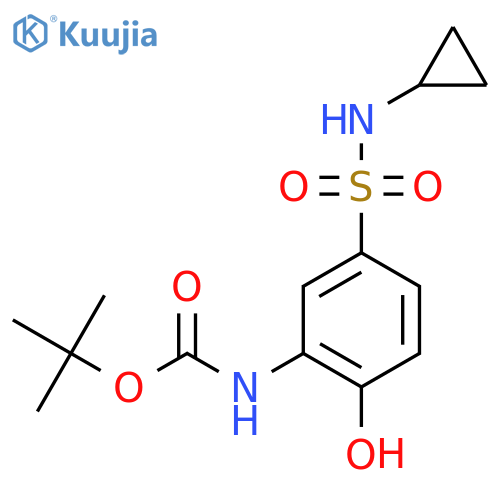 tert-butyl N-5-(cyclopropylsulfamoyl)-2-hydroxyphenylcarbamate structure