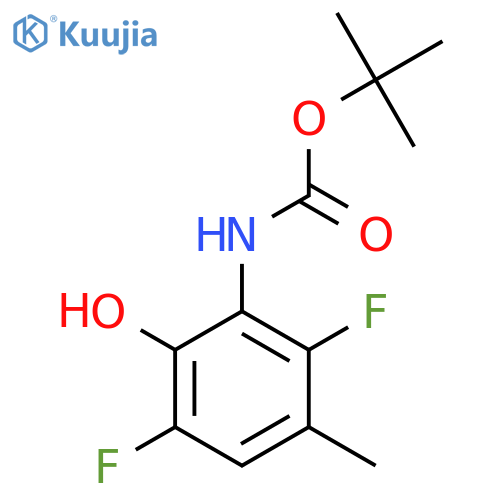 tert-butyl N-(2,5-difluoro-6-hydroxy-3-methylphenyl)carbamate structure