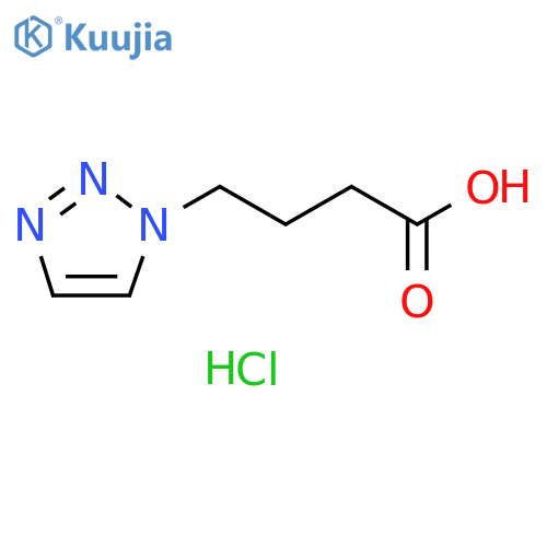 4-(1H-1,2,3-triazol-1-yl)butanoic acid hydrochloride structure