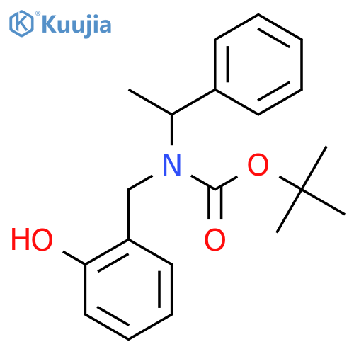 tert-butyl N-(2-hydroxyphenyl)methyl-N-(1-phenylethyl)carbamate structure