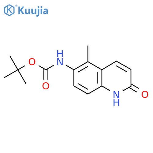 tert-butyl N-(2-hydroxy-5-methylquinolin-6-yl)carbamate structure