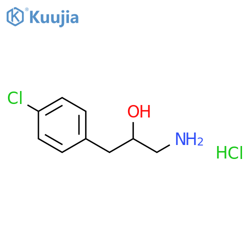 1-amino-3-(4-chlorophenyl)propan-2-ol hydrochloride structure